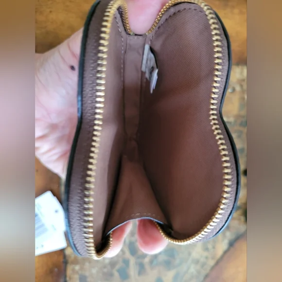 Coach Heart-Shaped Coin Purse with Cherry Design - Picture 5 of 6